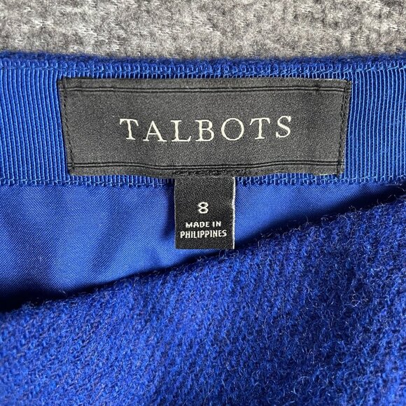 Talbots Skirt Womens 4 Wool Scalloped Work Office Capsule Minimal Staple Basic - Picture 7 of 9